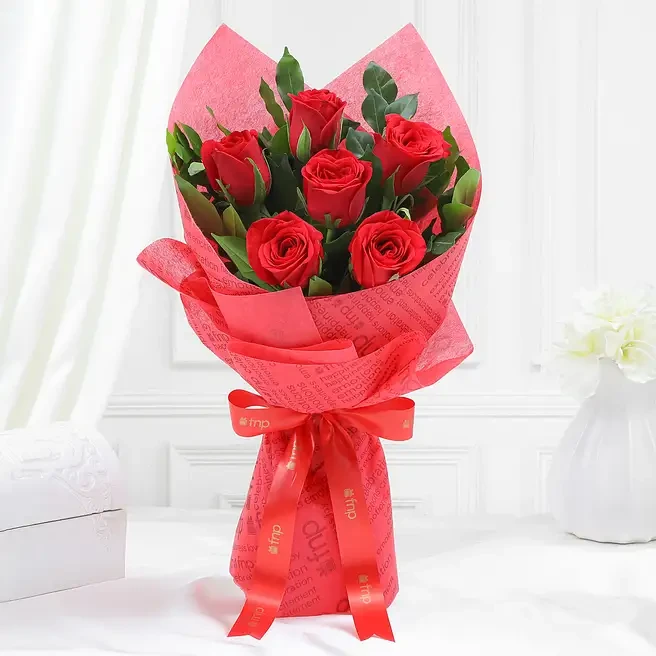 6 Red Rose Bouquet