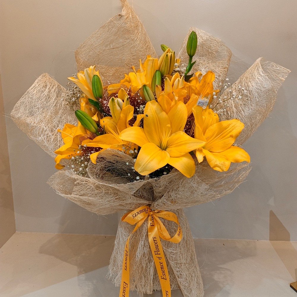 ✨ Sunny Yellow Lily Bouquet ✨