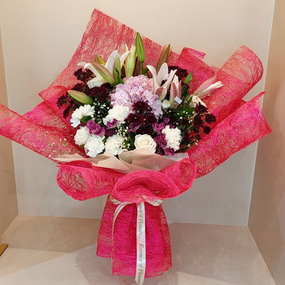 ✨ PREMIUM PINK MIXED FLOWER BOUQUET ✨