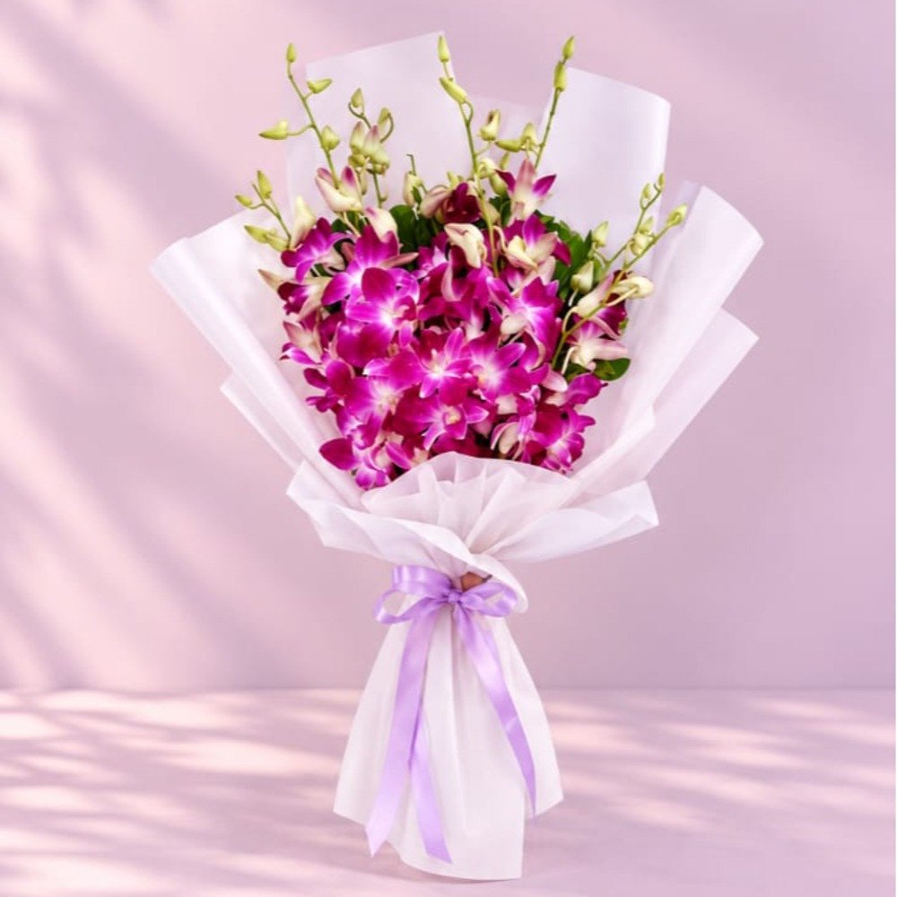 💜 Purple Orchid Bouquet 💐