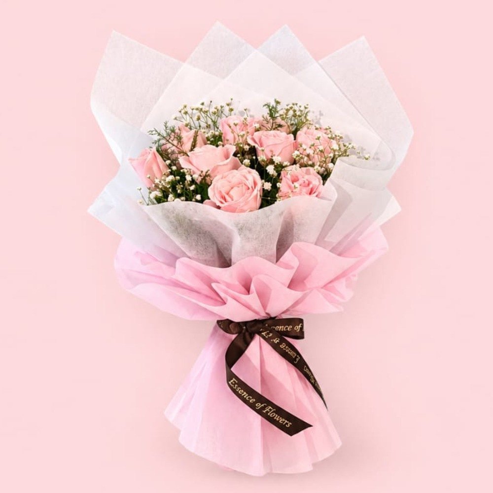 🌸 Water Pink Rose Bouquet 🌸