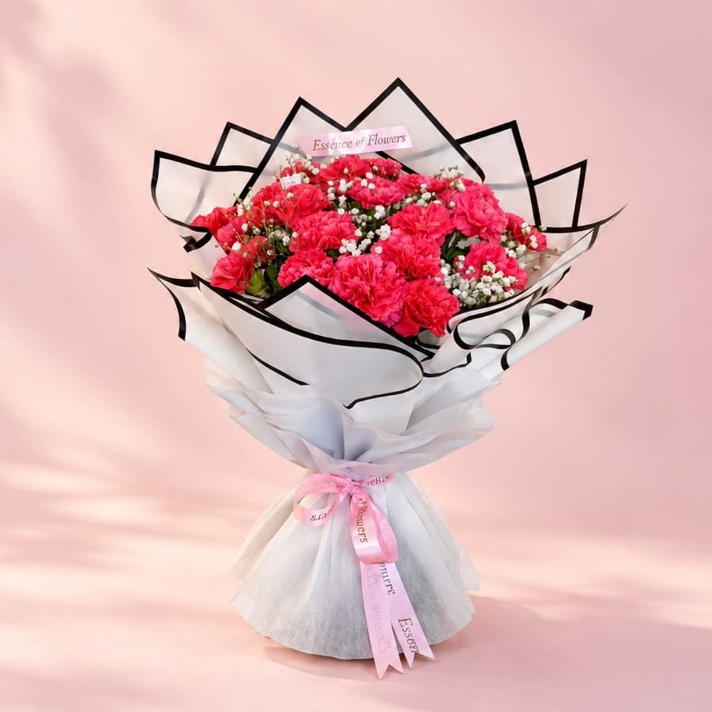 Pretty Pink Carnation Bouquet 💗✨