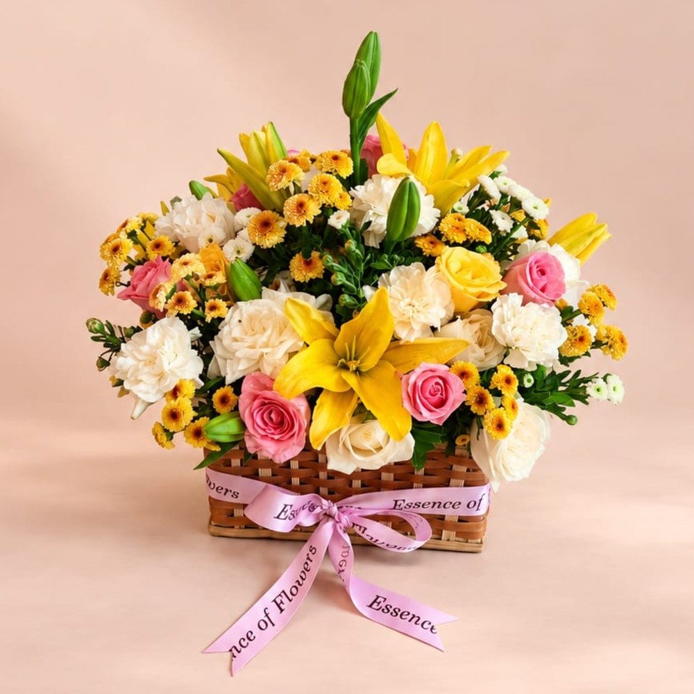 Luxury Floral Basket Arrangement