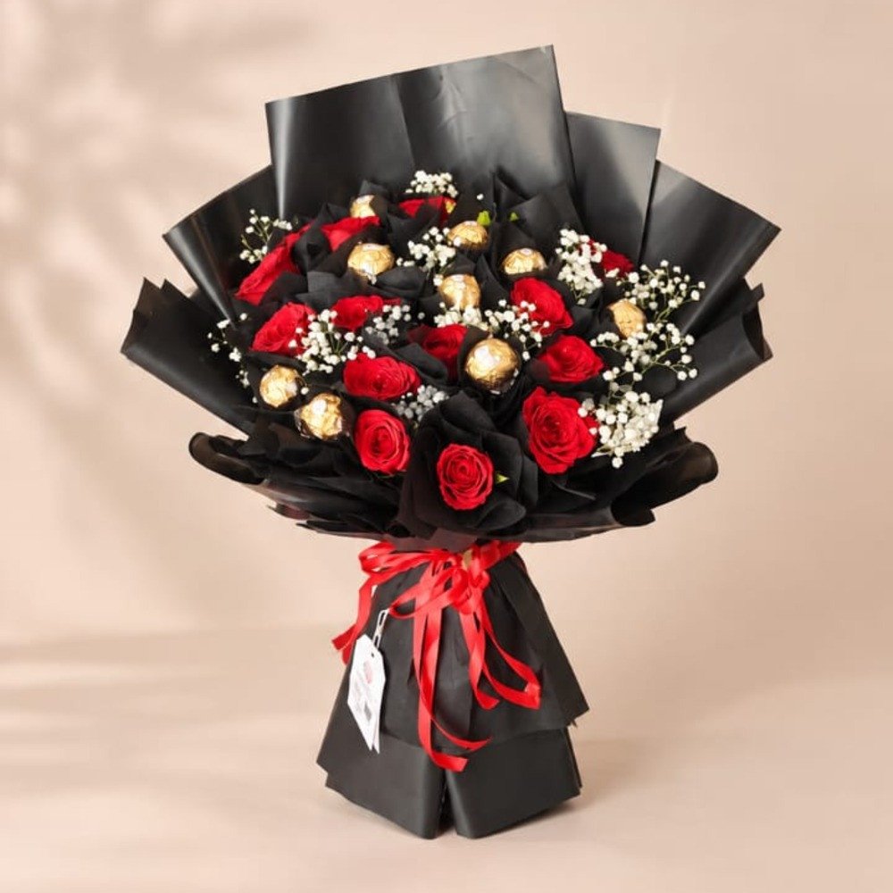 Flowers & Chocolate Bouquet