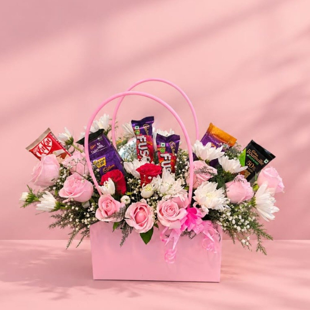 Choclate bags bouquet