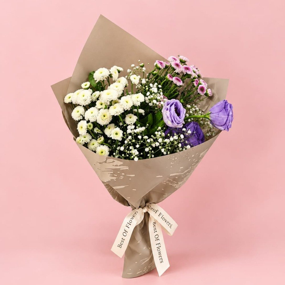 Elegant Lavender & White Bouquet 💐