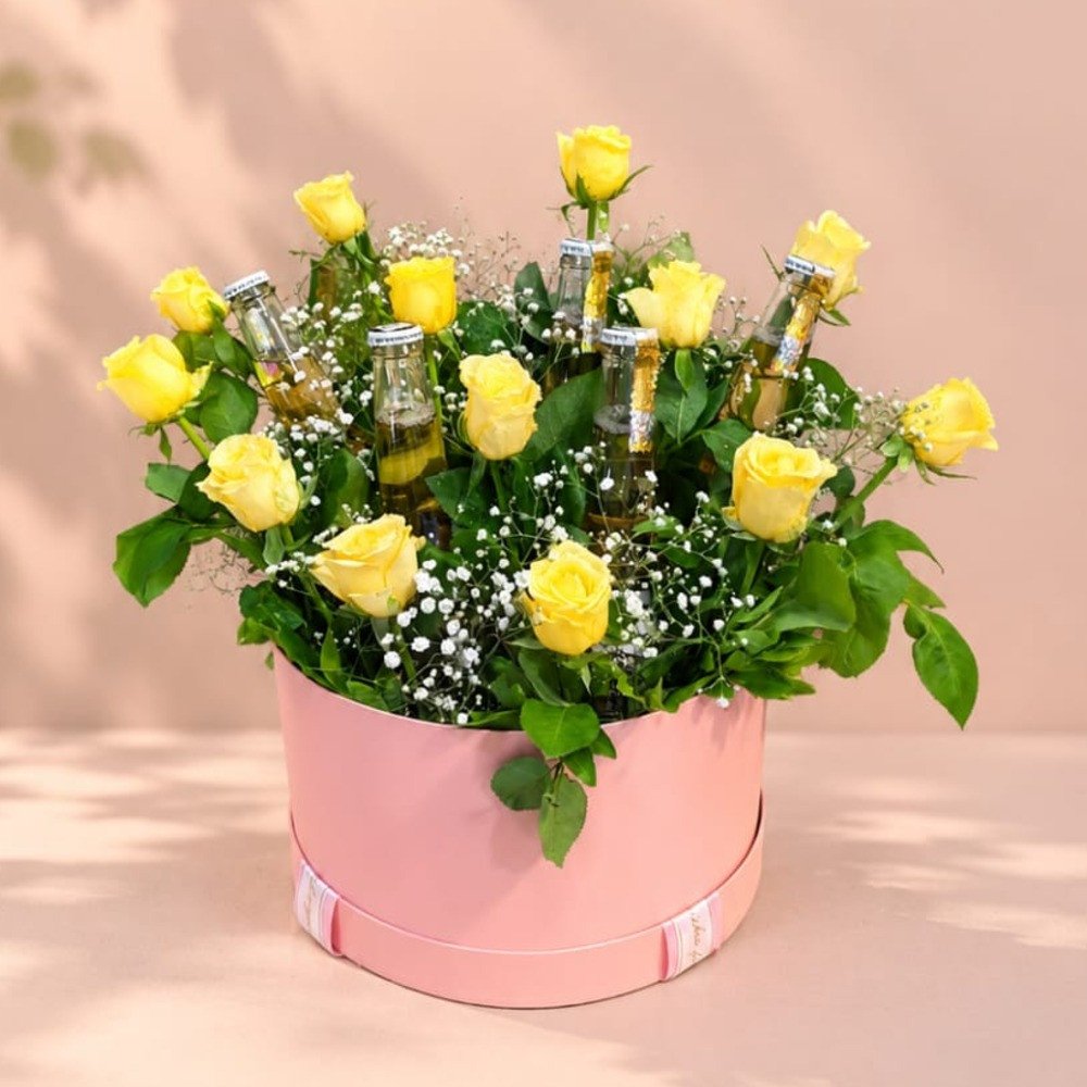 Yellow Rose Luxury Box Arrangement 💛